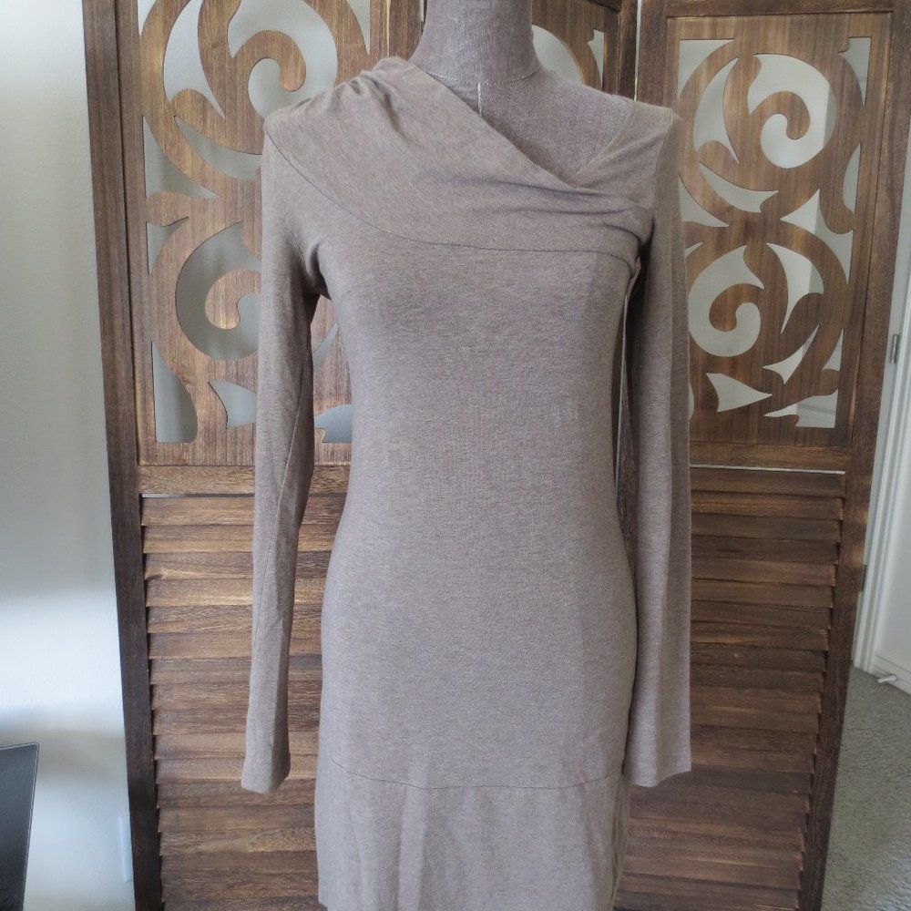 Lole Sexy Athleisure L/S Asymmetrical Neckline Knit Dress - XS / S